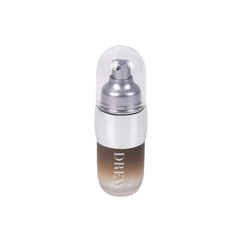 Bouteille de lotion à pompe sans air portable en forme de capsule 