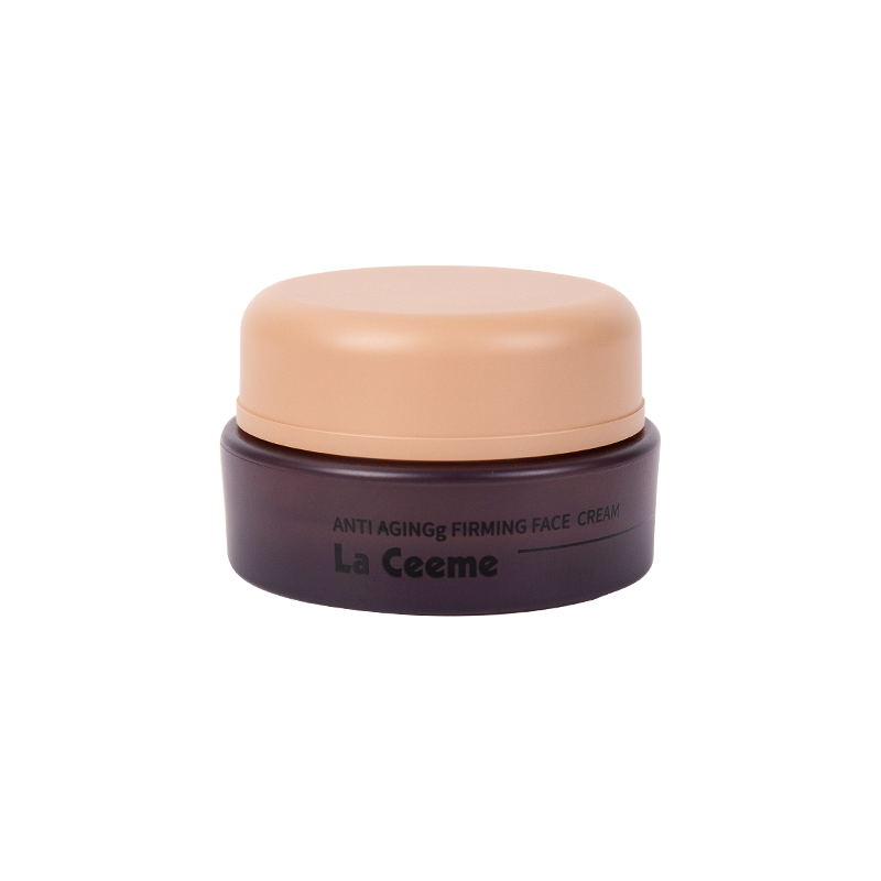 Pot à crème cosmétique de forme macaron 