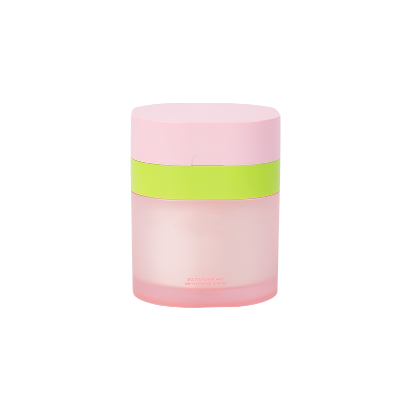 Pot de lotion de pompe sans air givrée teintée