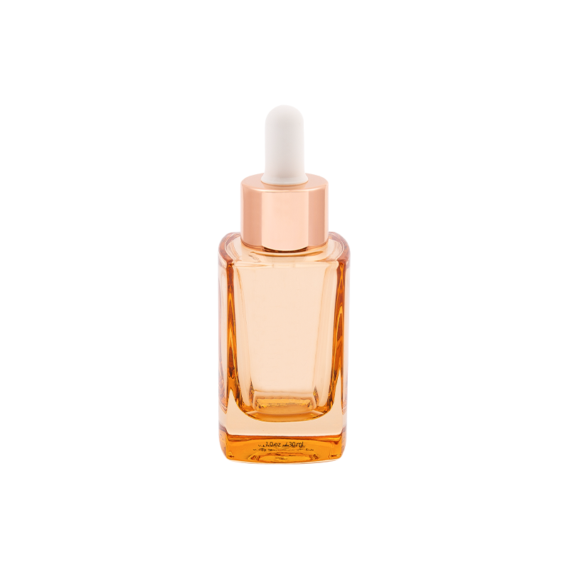 Bouteille de compte-gouttes de 30 ml en verre rose