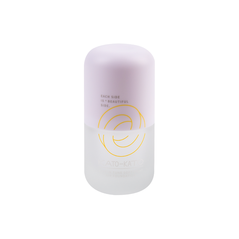 Bouteille en verre cosmétique en forme de capsule de 30 ml avec capuchon ABS