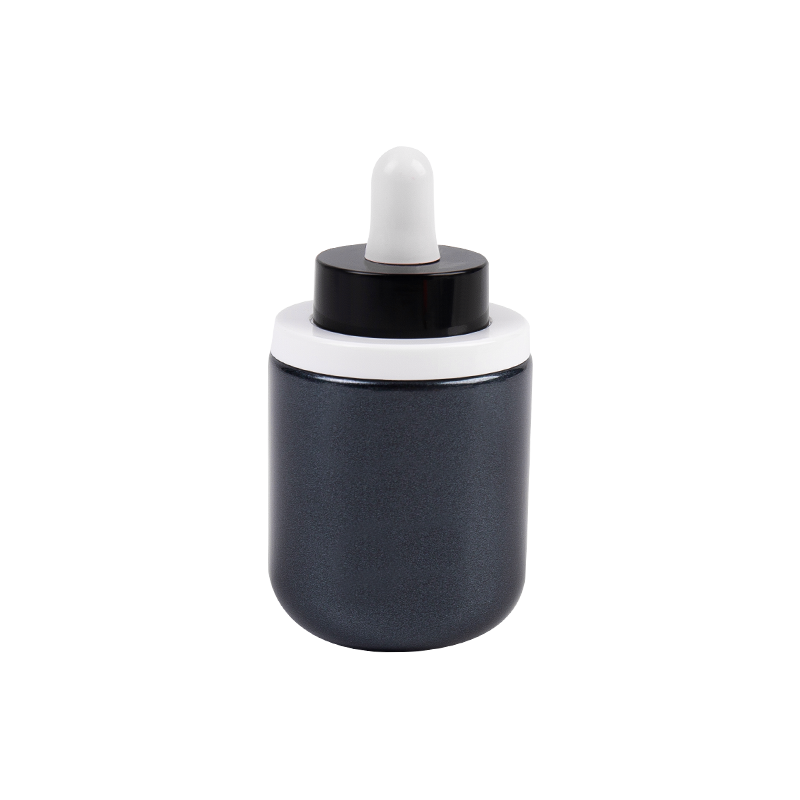 Bouteille de gouttes en verre noir de 30 ml avec bonnet d'abs