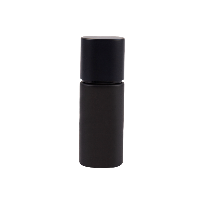 Tube en verre cosmétique noir de 30 ml pur