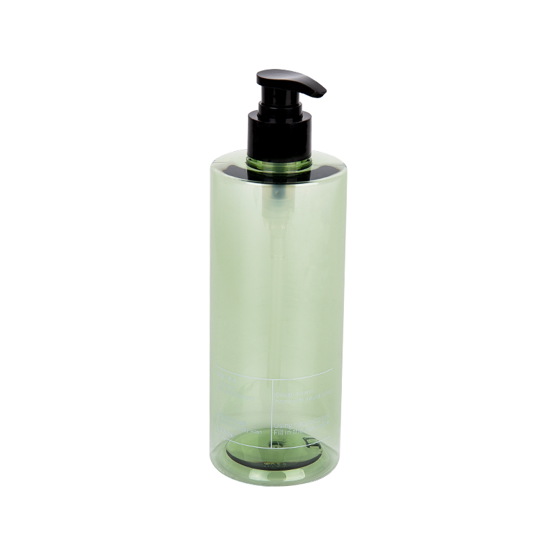 500 ml de bouteille de pompe verte élégante PETG