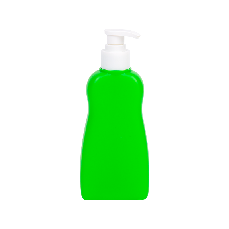 Bouteille de pompe à lotion en PE verte de 300 ml
